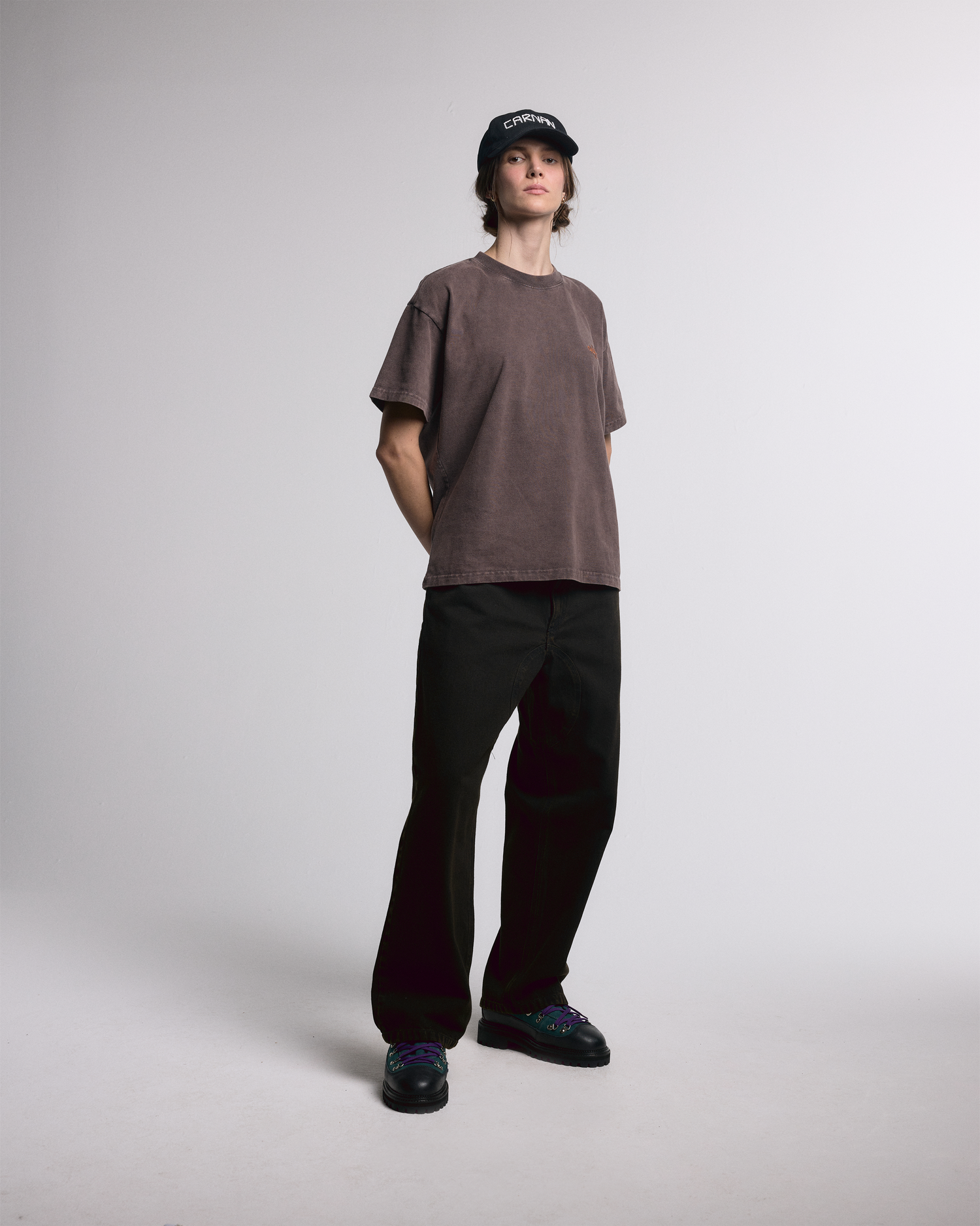 Stoned Brown Twill Pants - hover