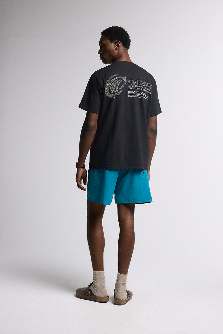 Ski Pixel Classic T-Shirt - Black - hover