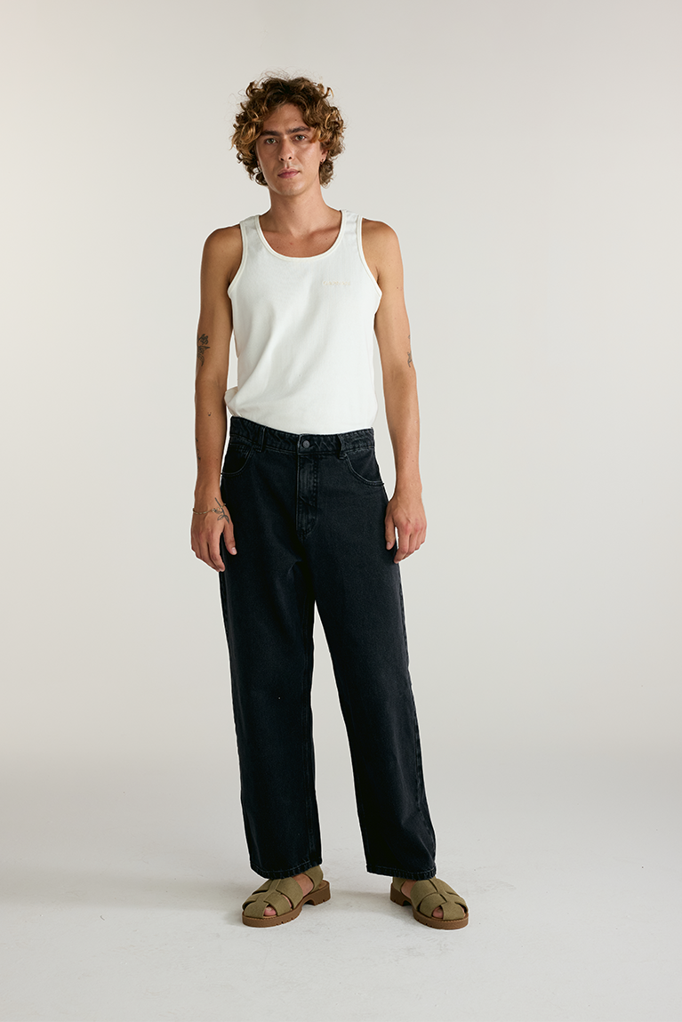 Carnan Standard Jeans - Black - hover