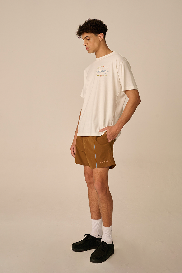 Brown Clipping Boardshort