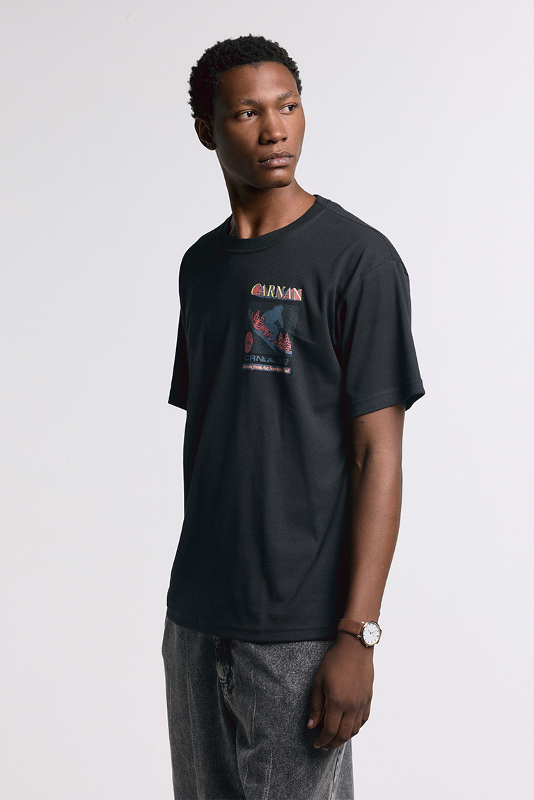 Lettering Heavy T-shirt - Black