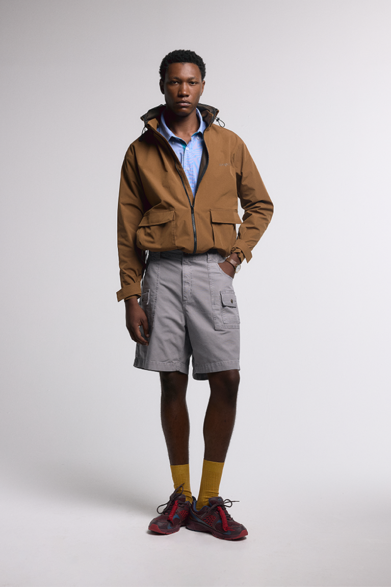 Grey Cargo Shorts - hover