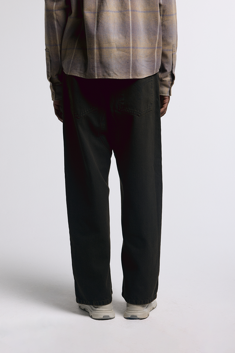 Stoned Brown Twill Pants