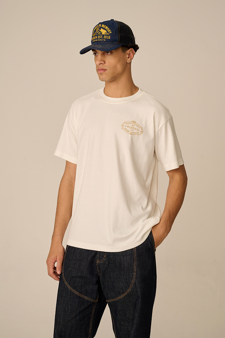 Home Crest Heavy T-shirt - Off