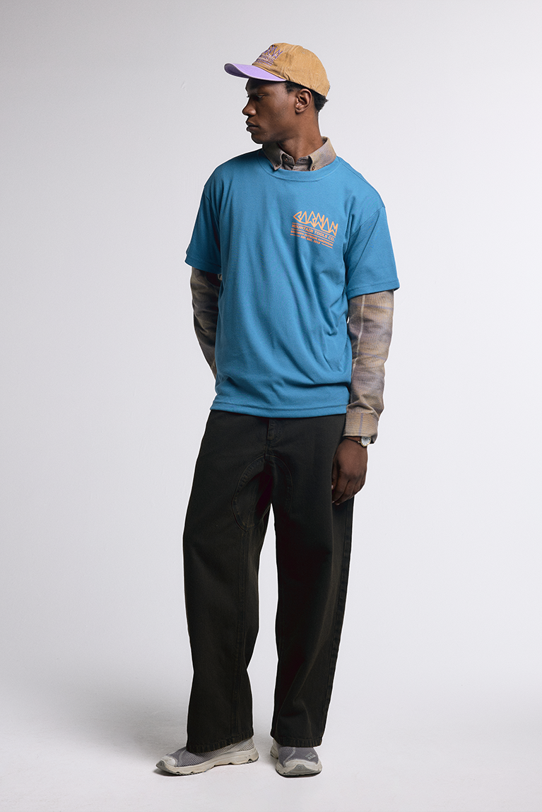 Carabiner Heavy T-shirt - Petroleum Blue