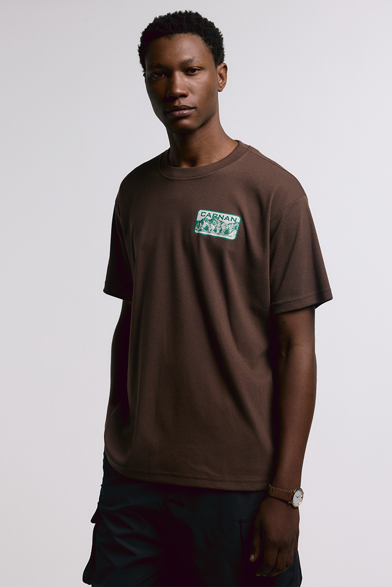 Mountain Heavy T-shirt - Brown