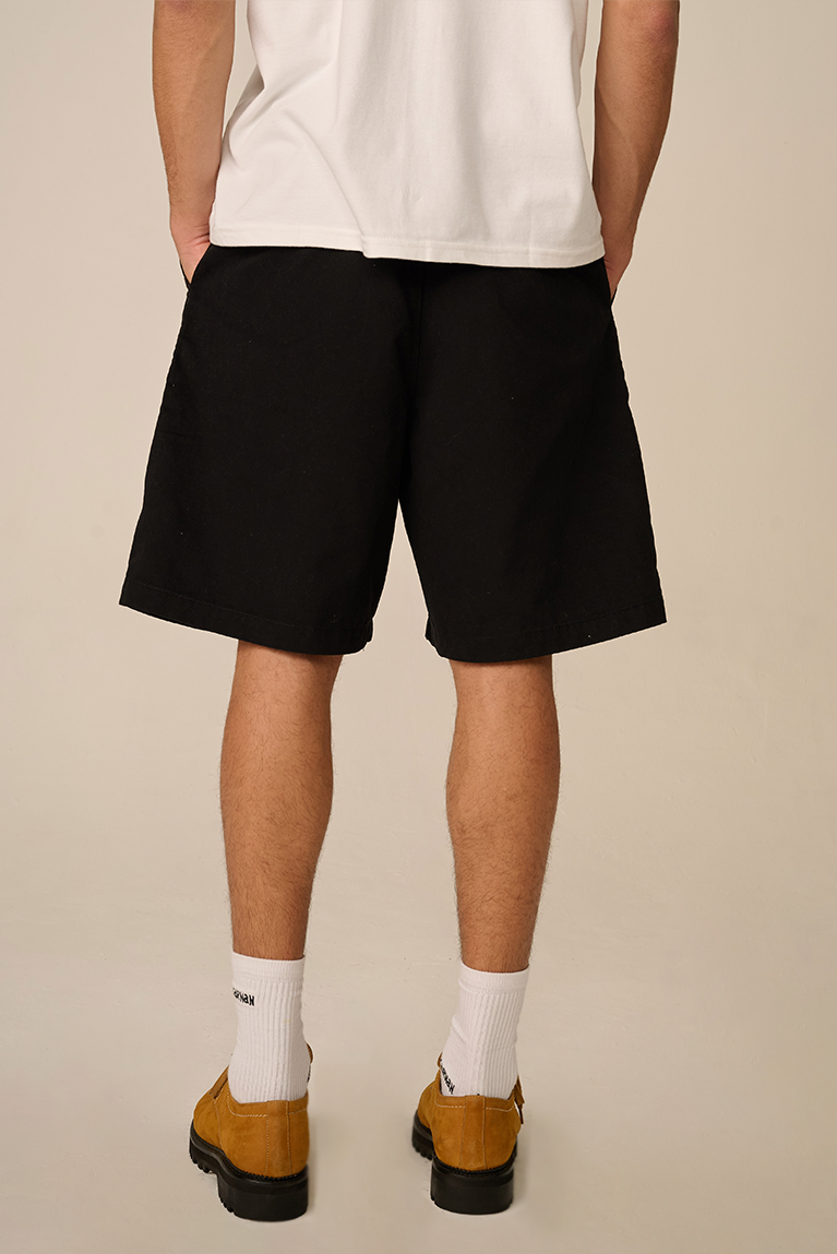 Black Twill Shorts
