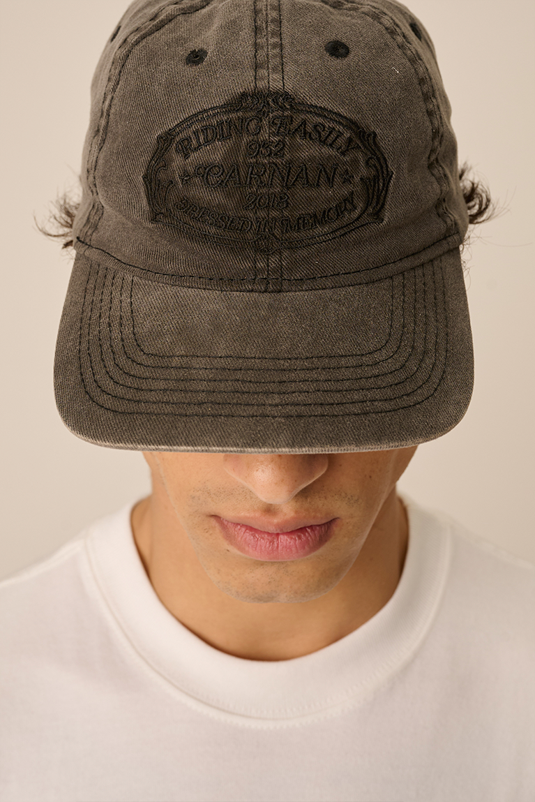Home Crest Hat - Washed Black