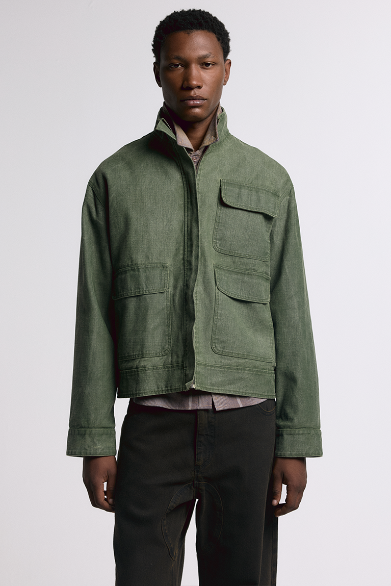 Stoned Green Jacket - hover