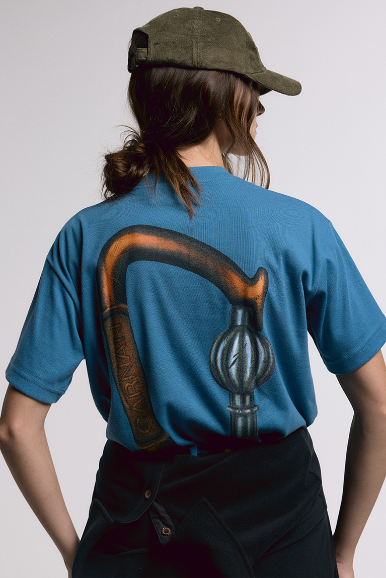 Carabiner Heavy T-shirt - Petroleum Blue