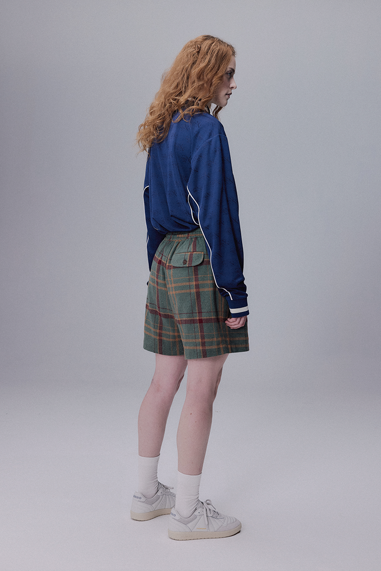 Carnan x Umbro Green Plaid Shorts