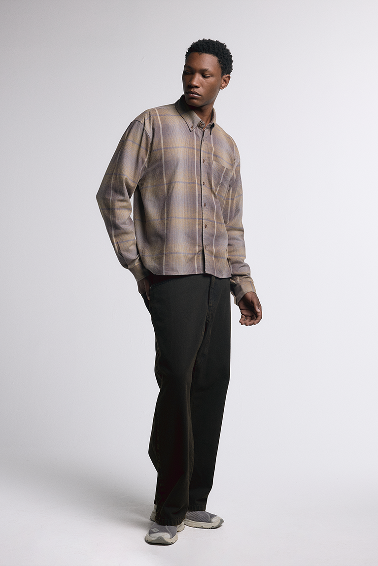 Stoned Brown Twill Pants