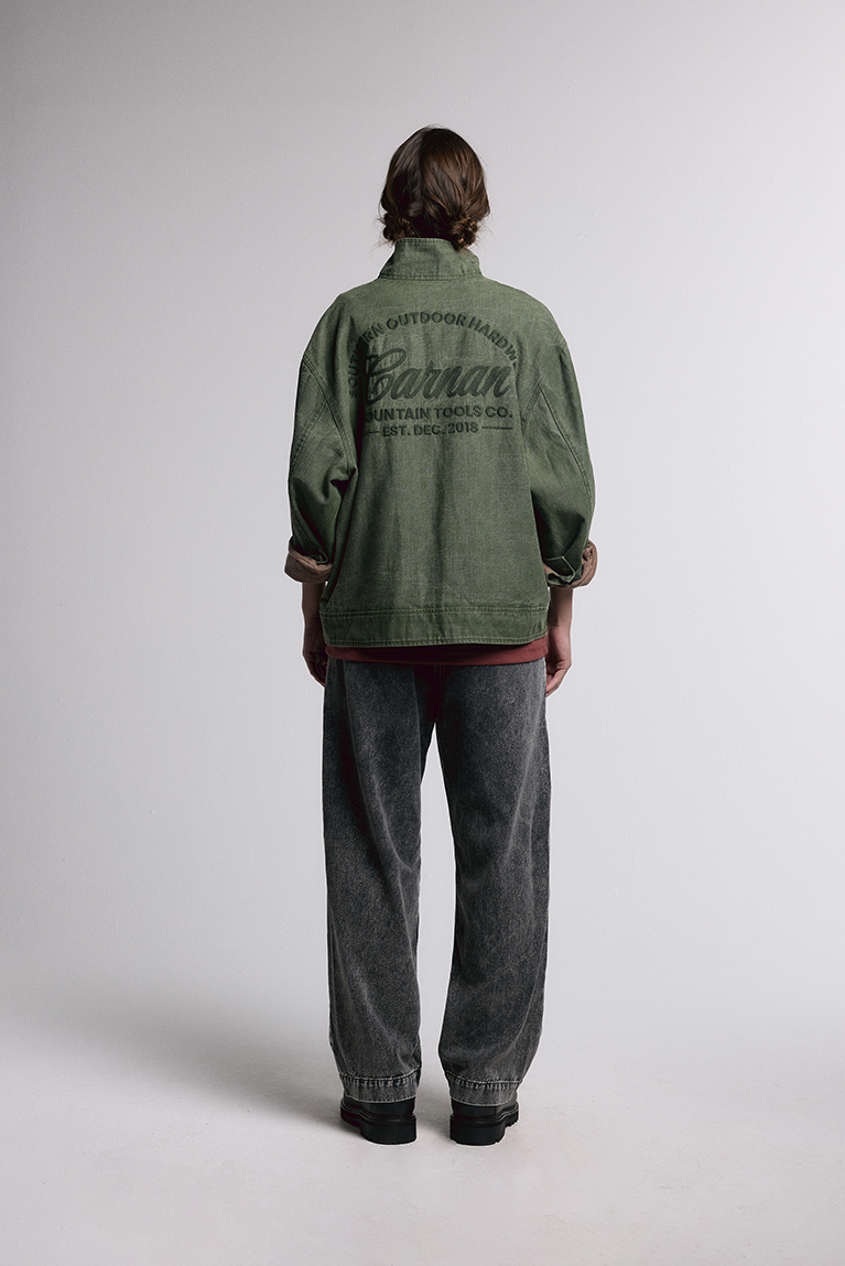 Washed Black Twill Pants