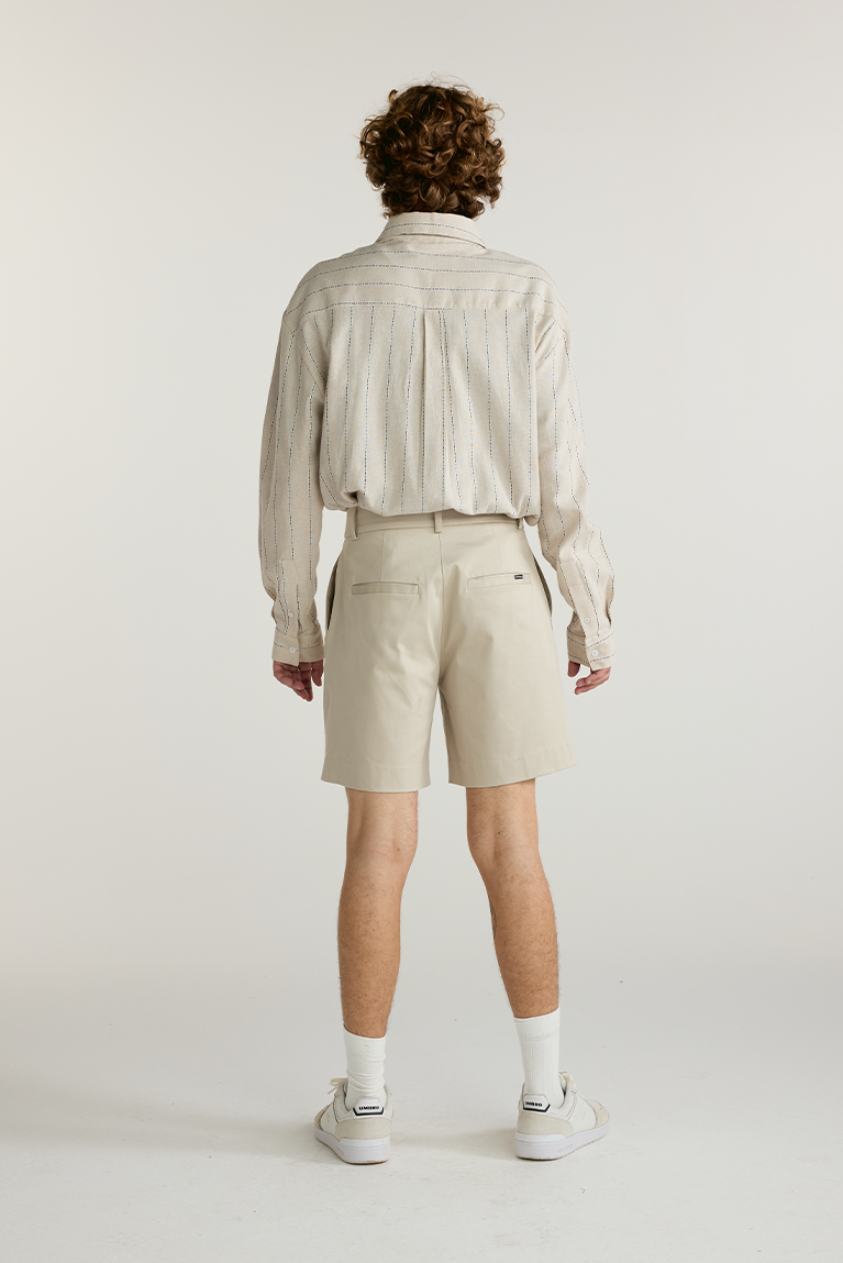 Standard Striped Shirt - Beige