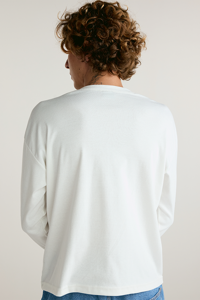 Boxy Long Sleeve T-shirt - Off