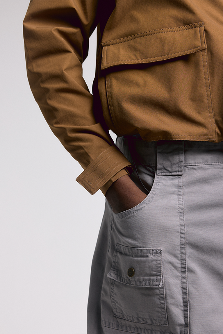 Grey Cargo Shorts