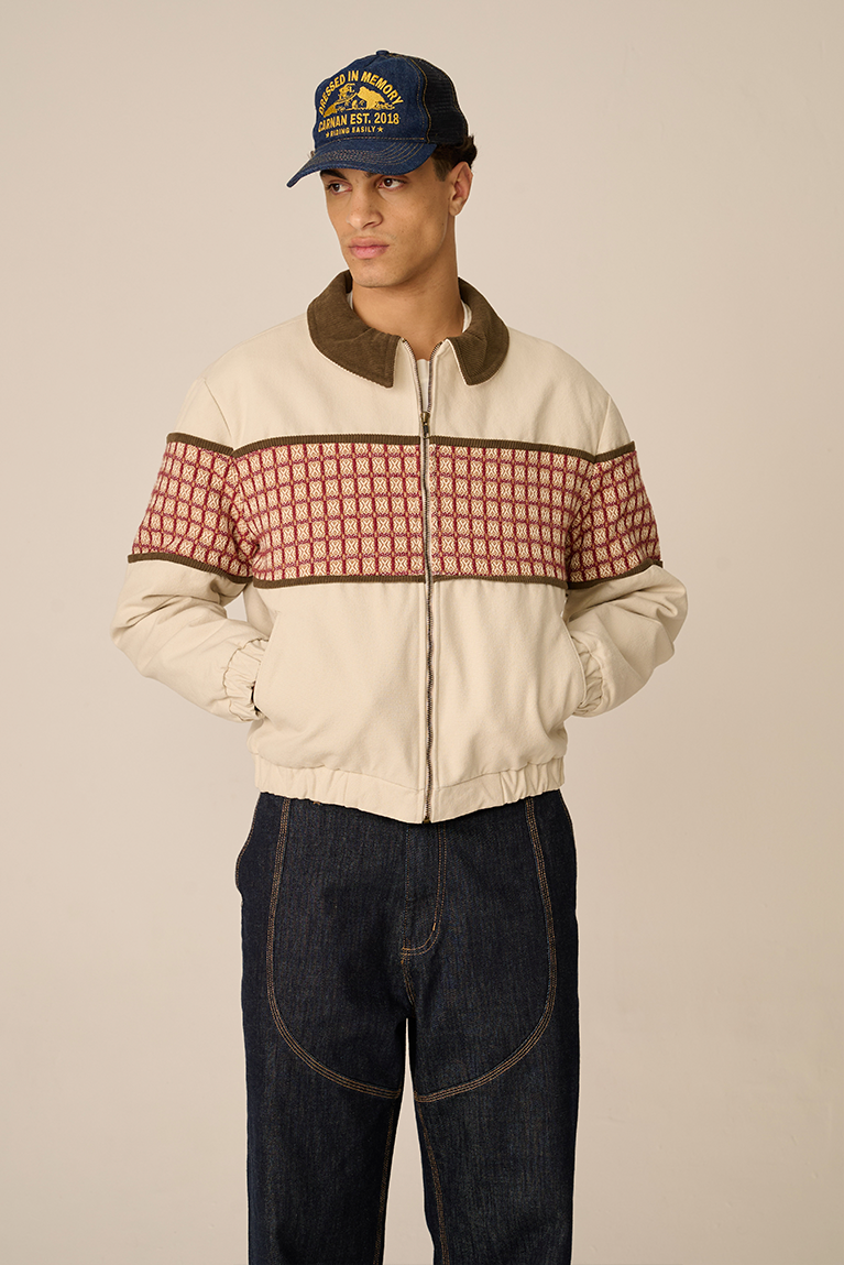 Jacquard Pattern Jacket - hover