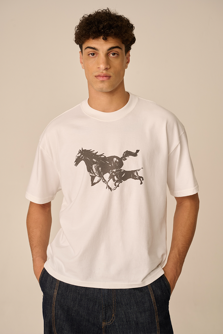 Companions Boxy T-shirt - Off