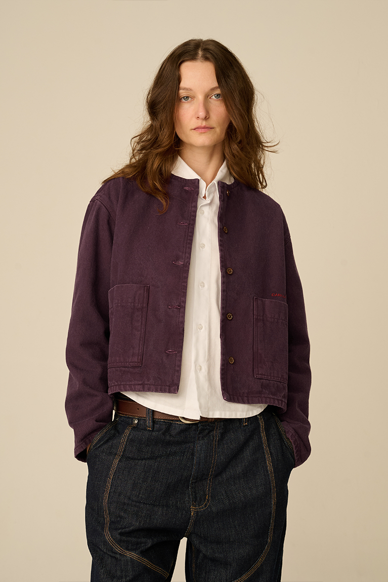 Purple Twill Jacket - hover