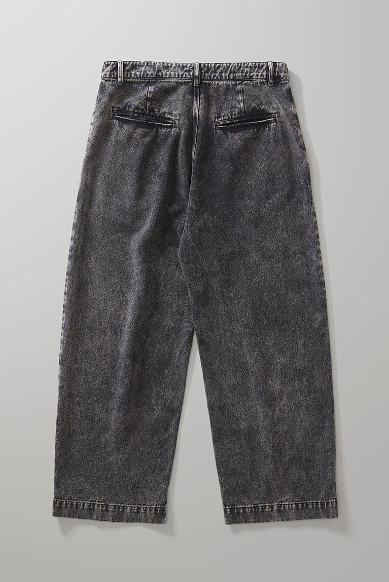 Washed Black Twill Pants