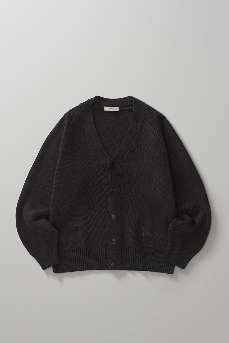 ミュージシャン CHRONOIZM COLLARED CARDIGAN <BLACK> XXL Standard Cardigan - Black – Carnan
