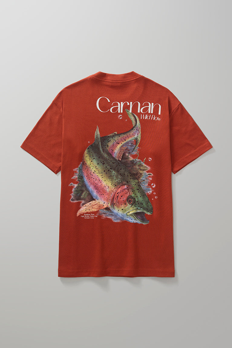 Fish Heavy T-shirt - Burgundy