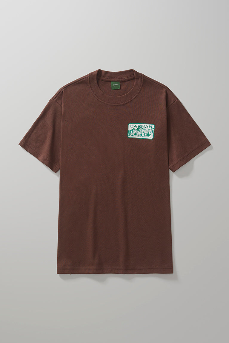 Mountain Heavy T-shirt - Brown
