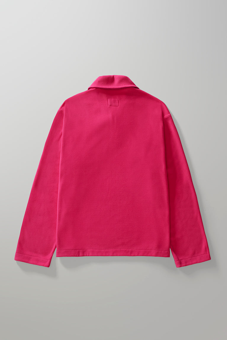 Fleece Rugby Polo - Pink