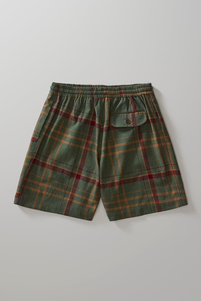 Carnan x Umbro Green Plaid Shorts