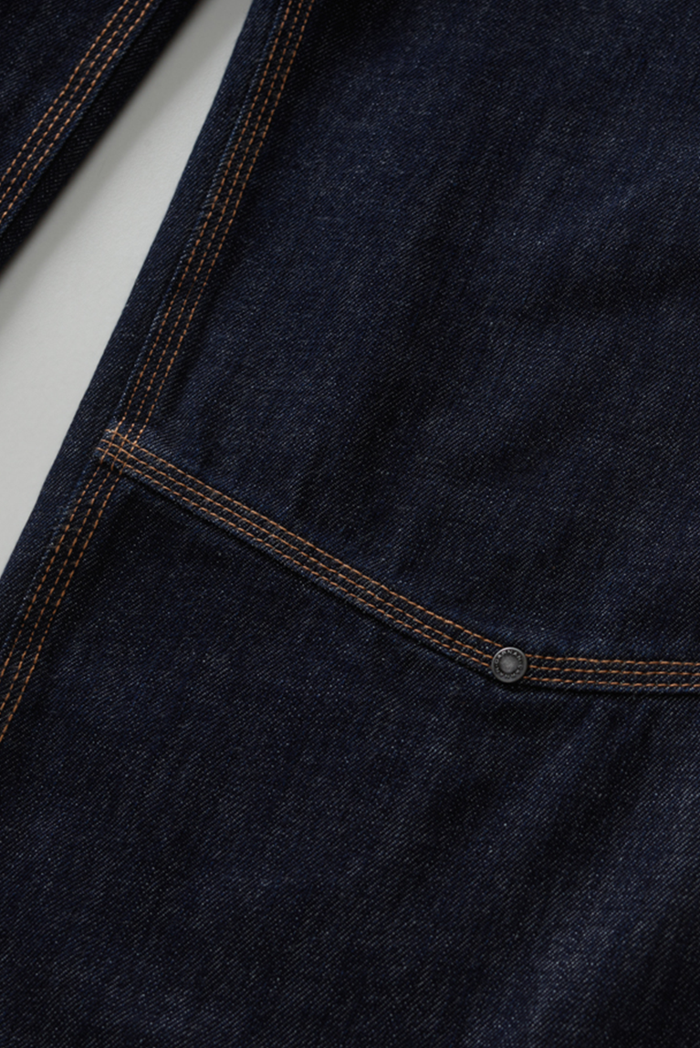 Double Knee Raw Denim Pants