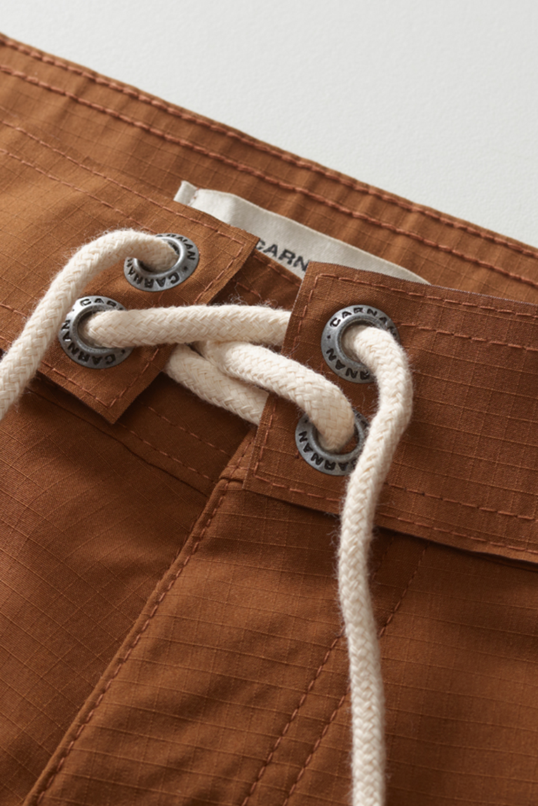 Brown Clipping Boardshort