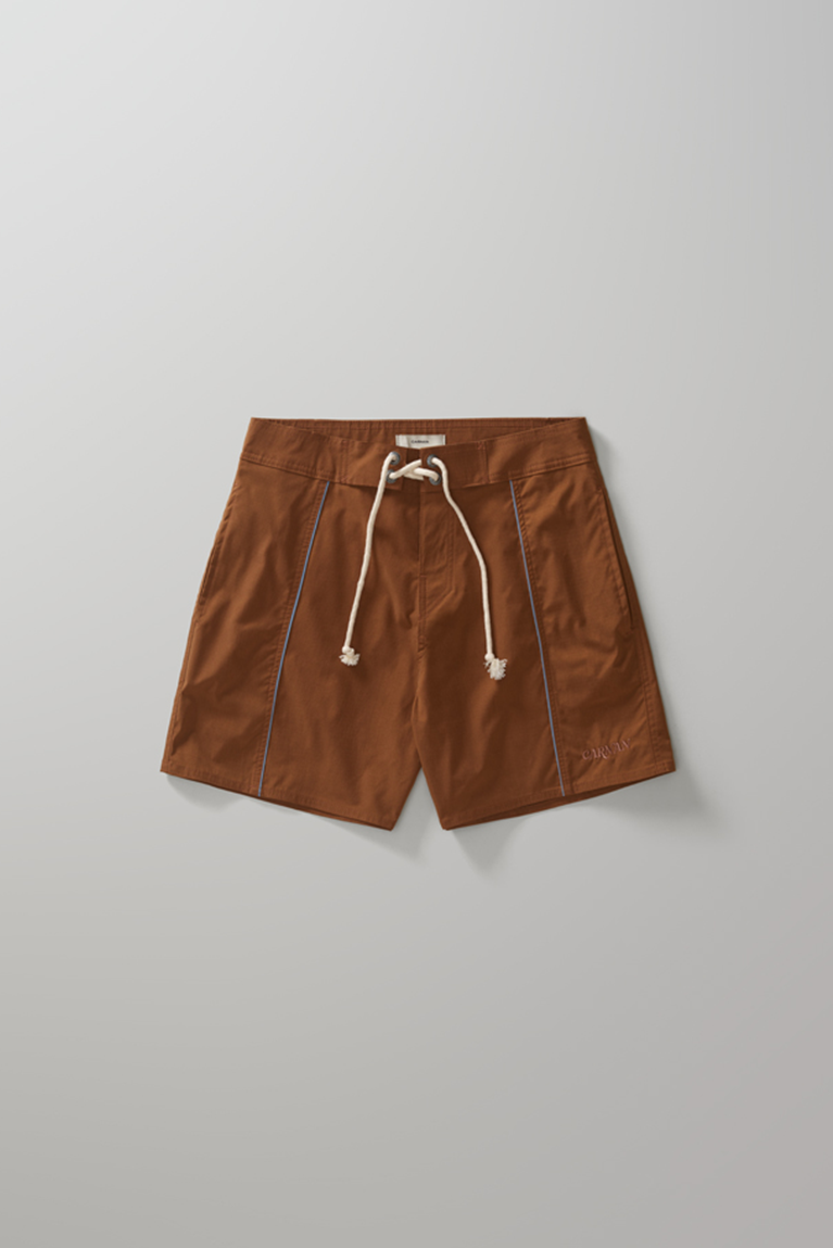 Brown Clipping Boardshort
