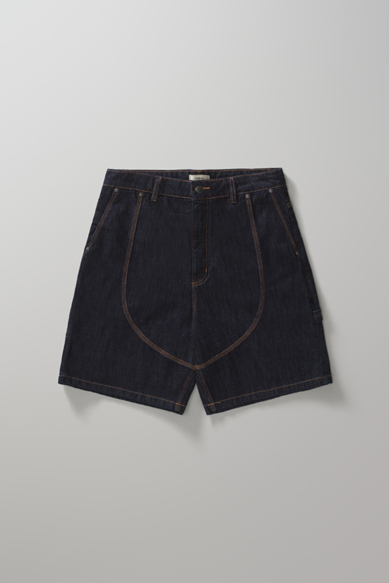 Double Knee Denim Shorts