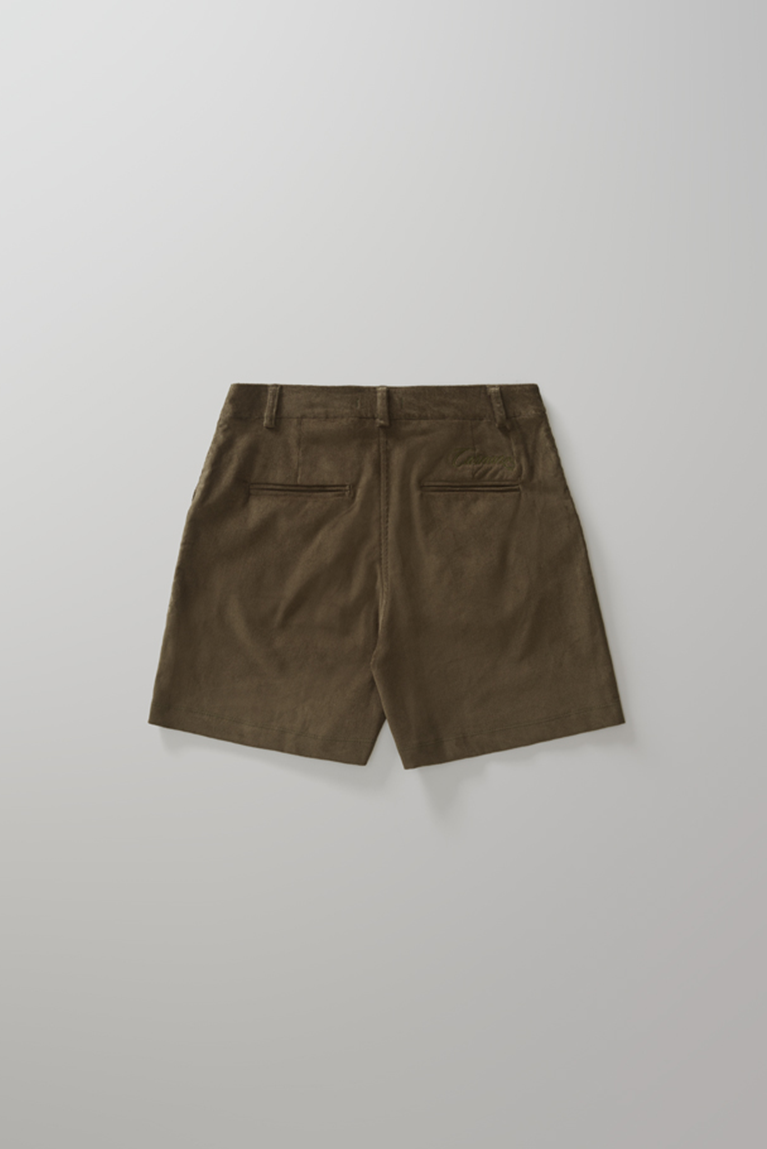 Green Corduroy Shorts