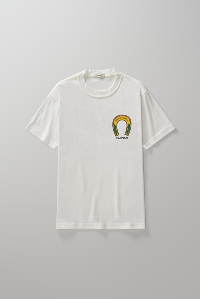 Horses Painting Heavy T-shirt - Off
