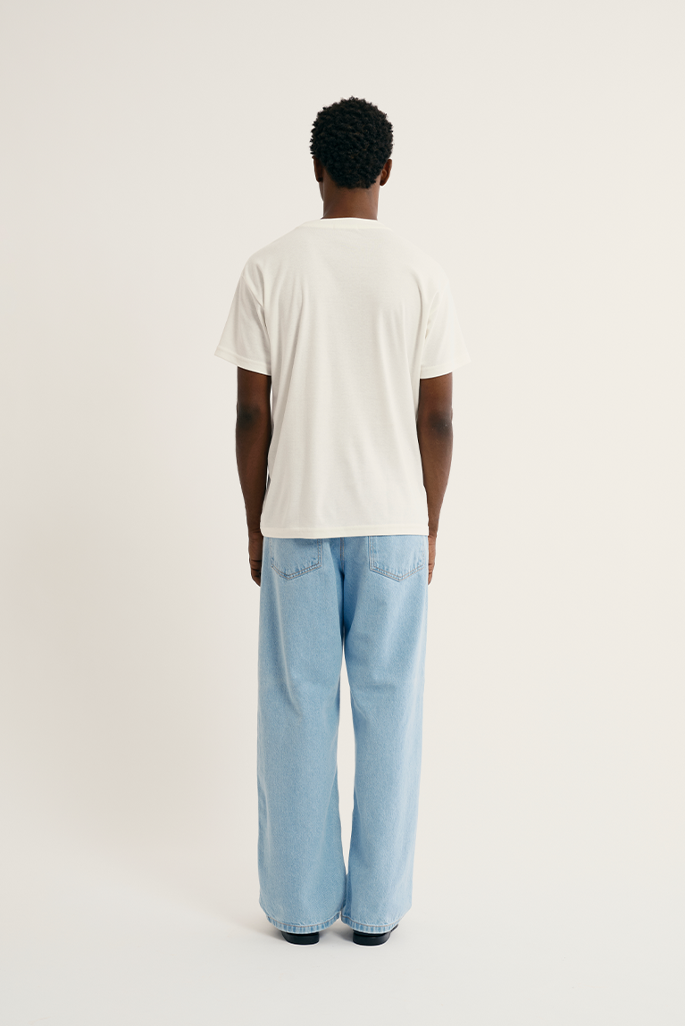 Heavy T-Shirt Embroided Logo - Off