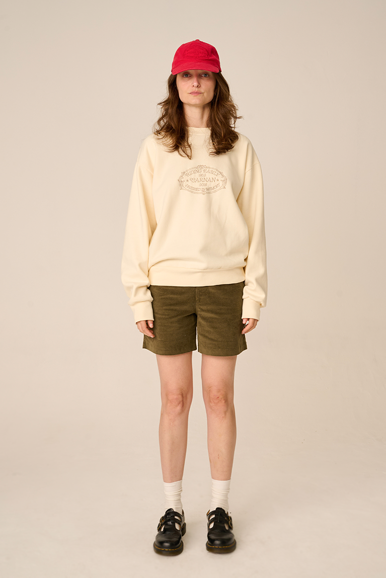 Green Corduroy Shorts - hover