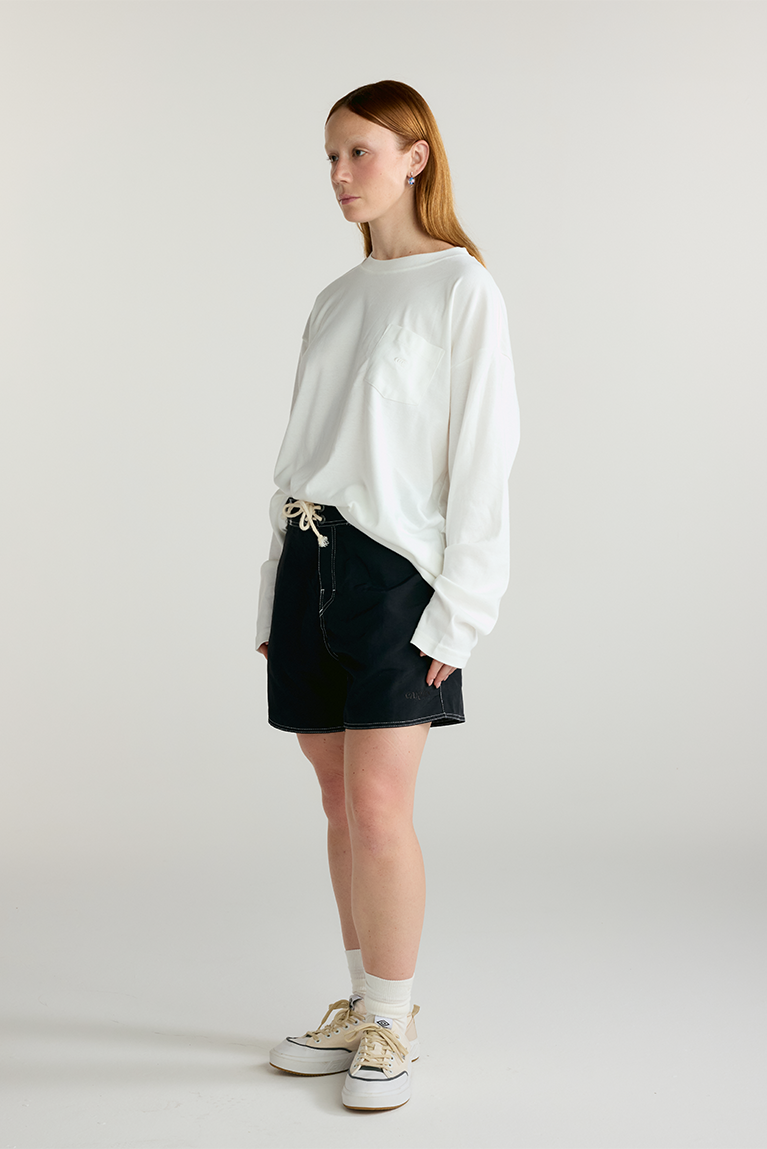 Boxy Long Sleeve T-shirt - Off