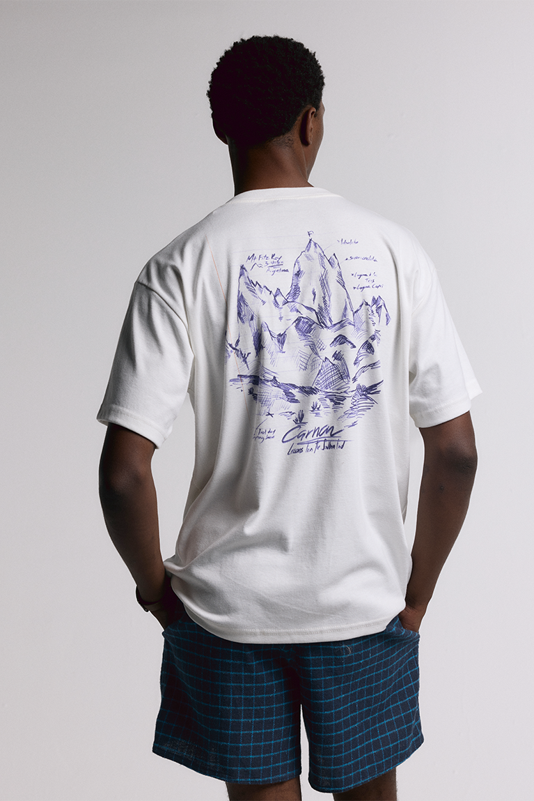 Pen Drawing Heavy T-shirt - Off - hover