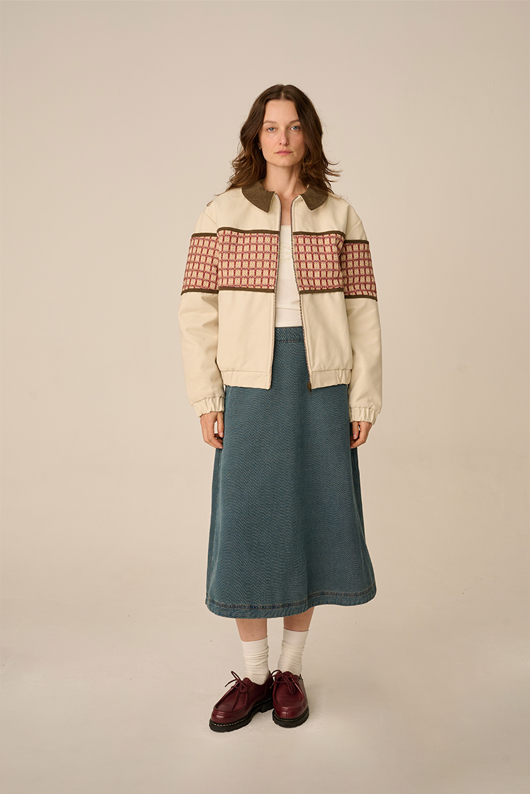 Jacquard Pattern Jacket - hover