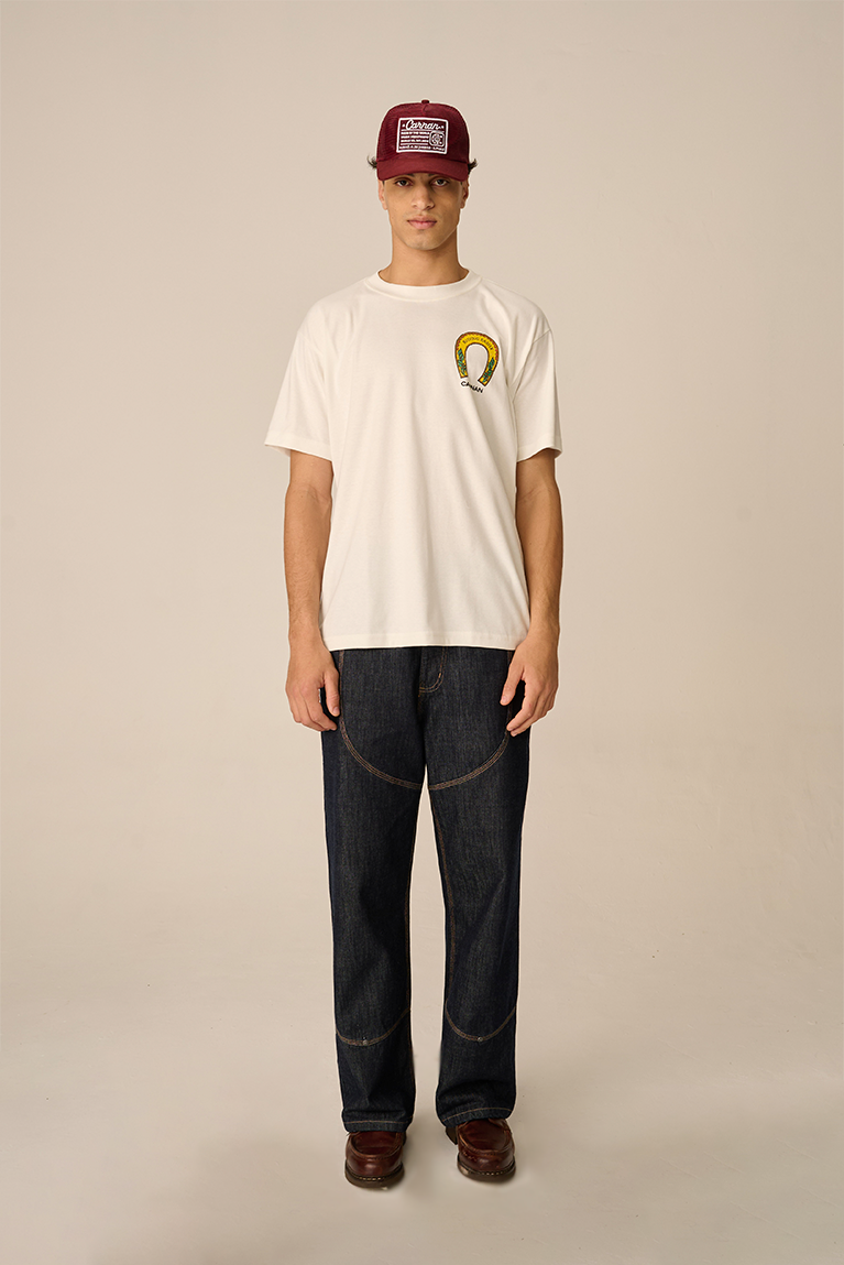 Horses Painting Heavy T-shirt - Off - hover