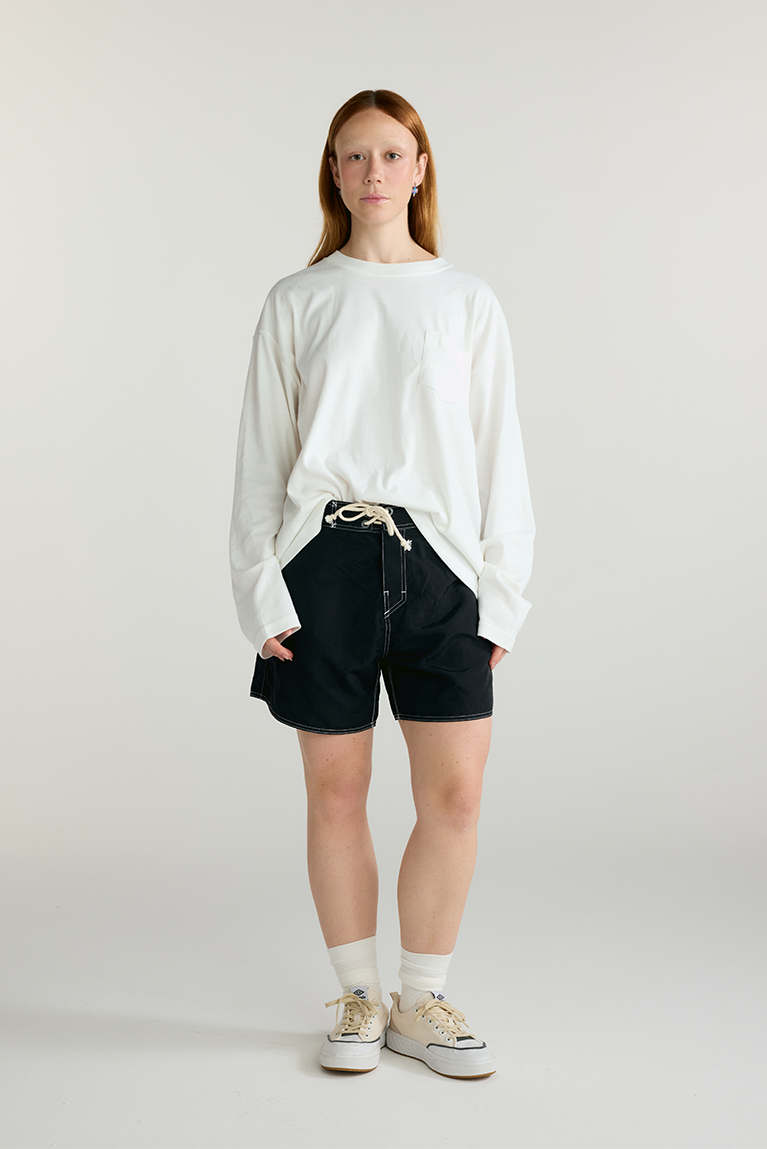 Boxy Long Sleeve T-shirt - Off