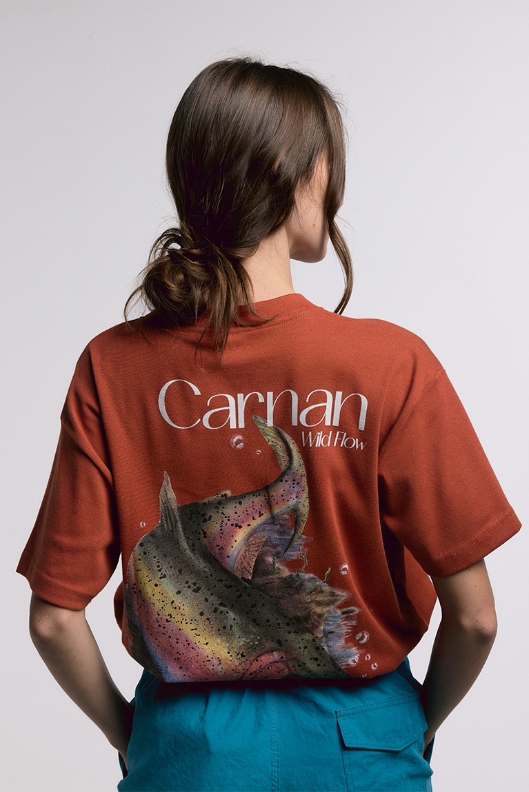 Fish Heavy T-shirt - Burgundy - hover