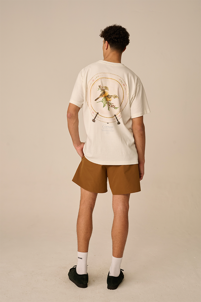 Porcelain Plate Heavy T-shirt - Off - hover