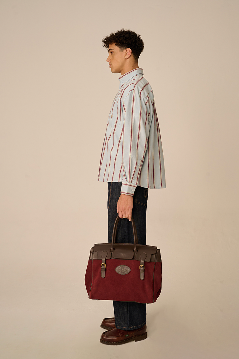 Suede Buckle Bag