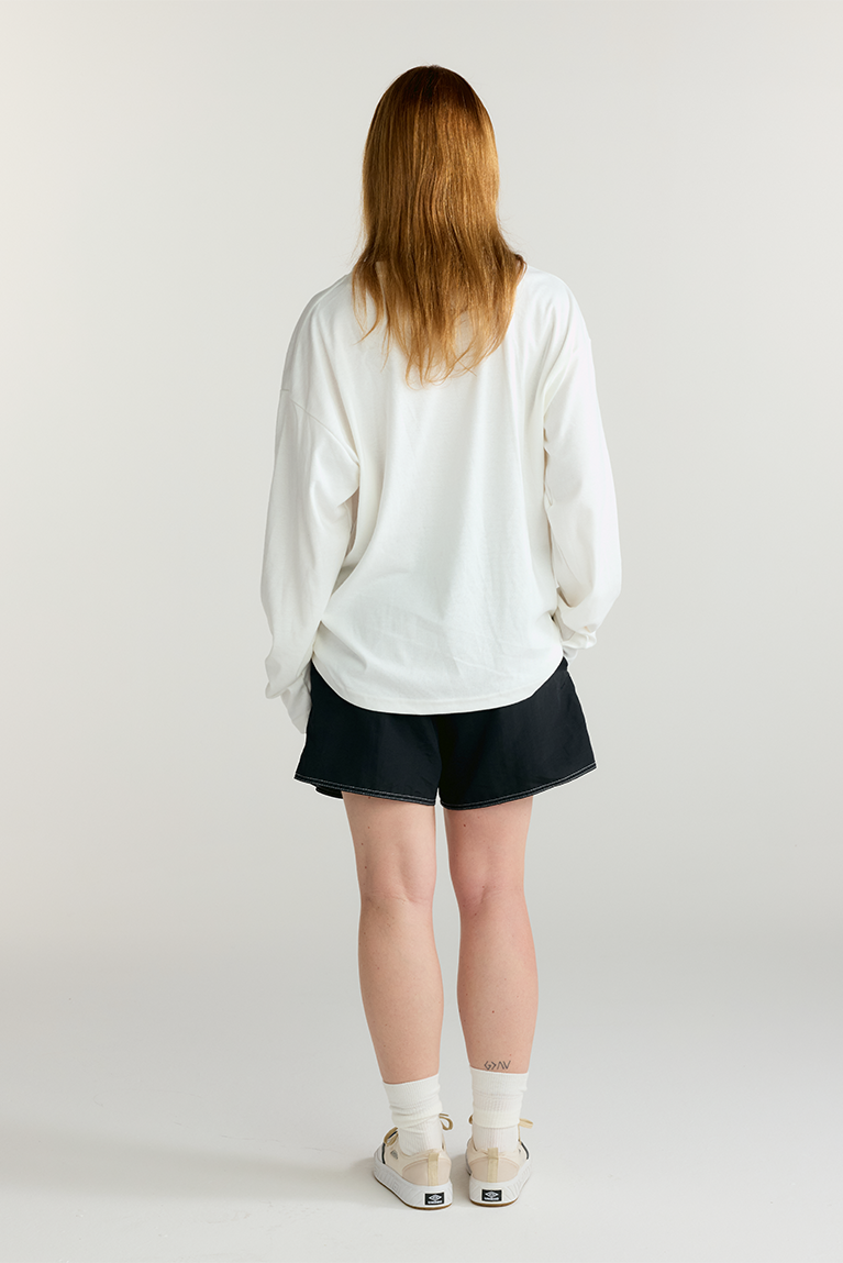 Boxy Long Sleeve T-shirt - Off