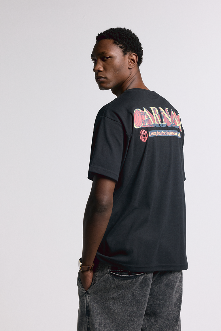 Lettering Heavy T-shirt - Black - hover