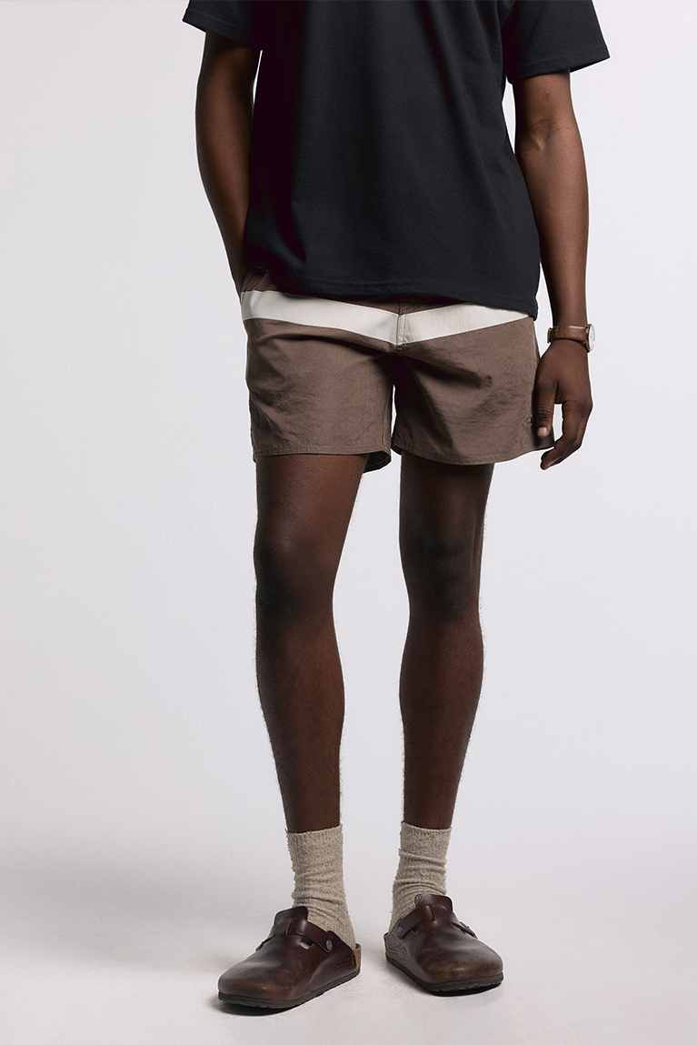 Striped Brown Boardshort