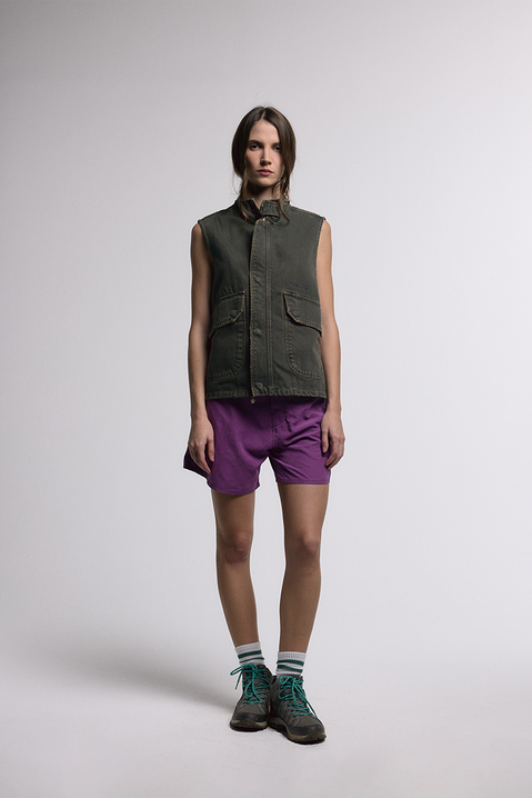 Green Twill Vest - hover