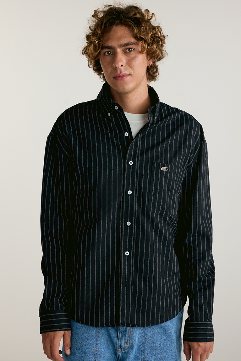 Standard Striped Shirt - Black